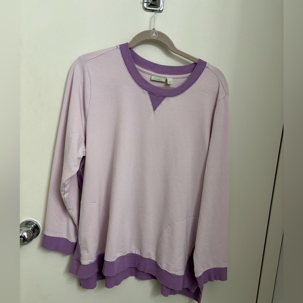 LOGO Lounge color block French terry sweatshirt with pockets